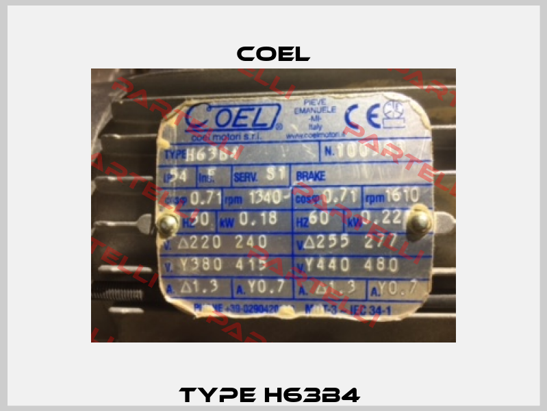 Type H63B4  Coel