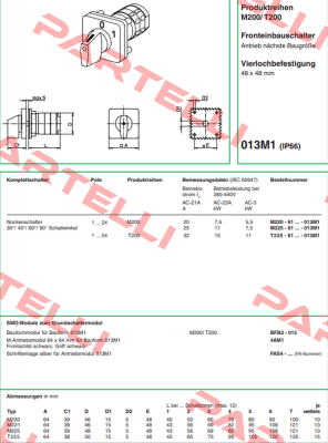 M220-61325D-013M1 Salzer