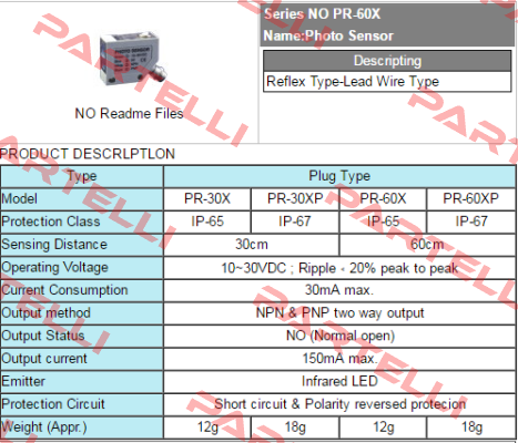 PR-60X Fotek