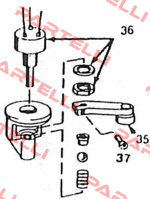 Index 37 Screw for lever Midori