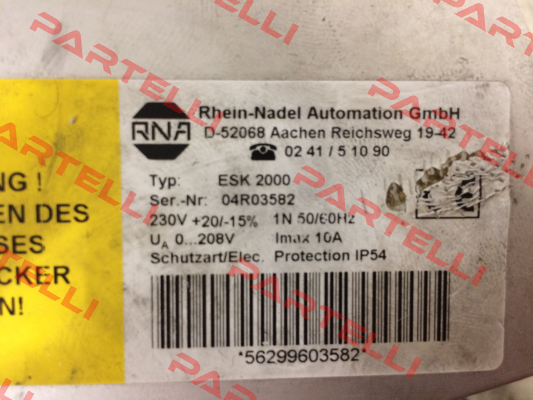 31003561 , type ESK-2000  RNA