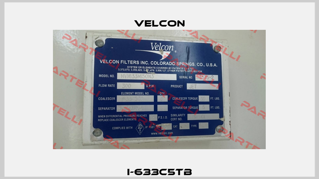 I-633C5TB Velcon