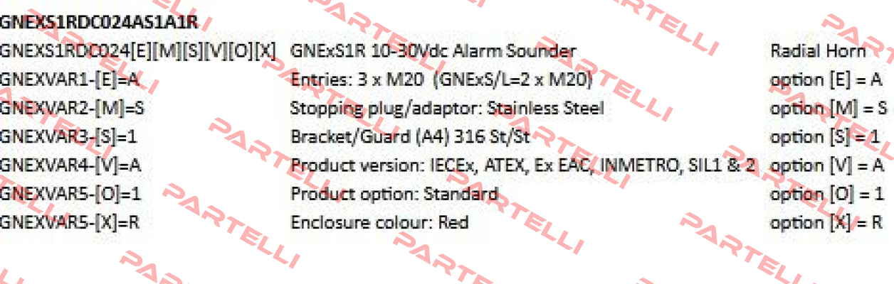 GNExS1RDC024AS1A1R E2S