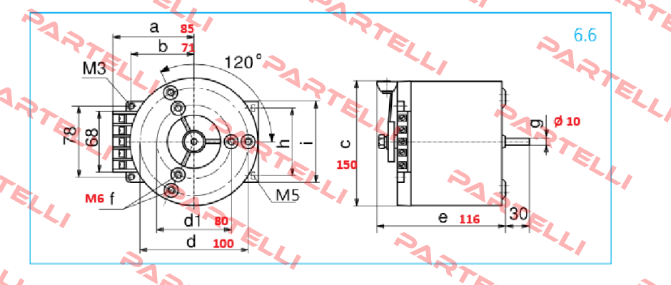 311338102 / Type: RV 260/6.3 Schuntermann Transformatoren