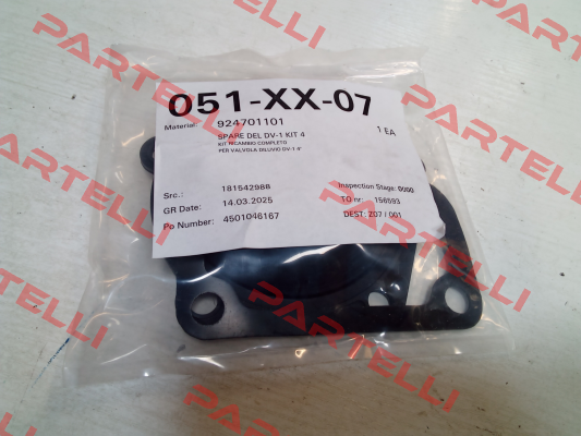 J999 / KIT FOR VALVE DV-1 4'' Grinnell