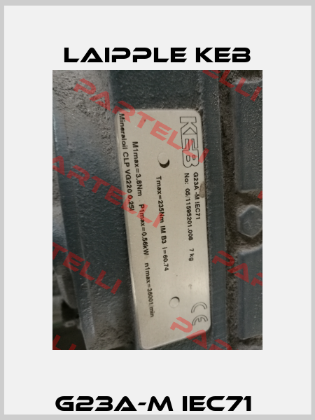 G23A-M IEC71  LAIPPLE KEB