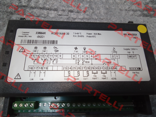 20258900032     SC.6REL.DIX.XM664K FW NEW 230V Dixell