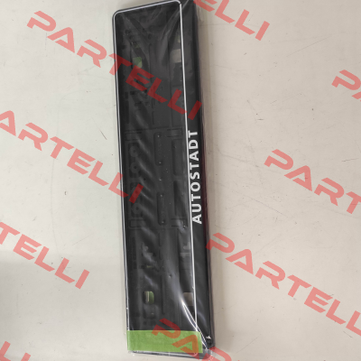 2x AUTOSTADT Kennzeichenhalter - schwarz / weiß oem-teile24
