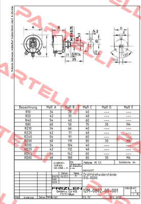 R40-1.0K/50Watt Frizlen