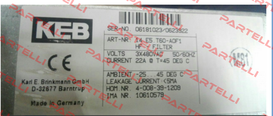 14.E5.T60-A0F1  LAIPPLE KEB