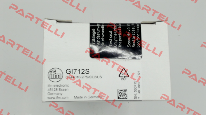 GI712S / GIIA4010-2PS/SIL2/US Ifm