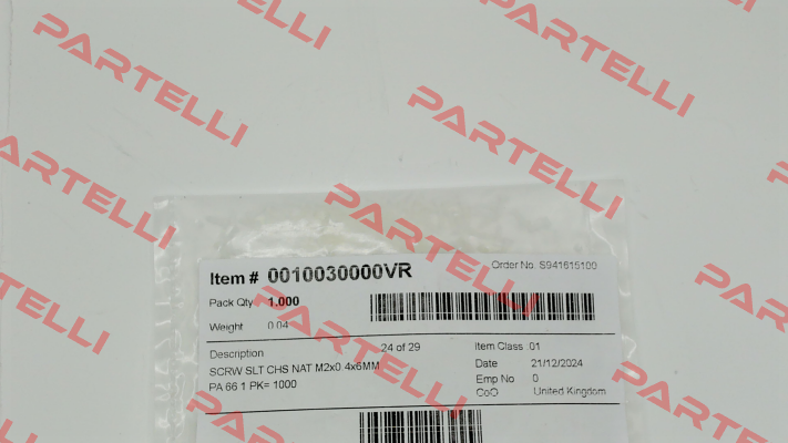 0010030000VR Essentra Components