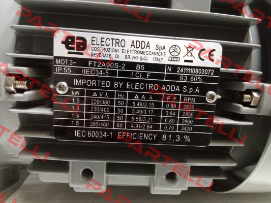 FT2A90S-2 1,5kW 2P 400/230V 50Hz B5 Electro Adda
