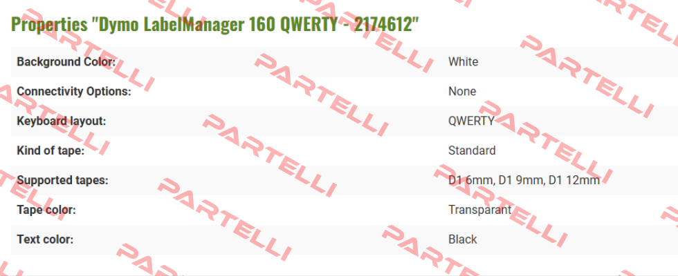 Qwerty keyboard (2174612) DYMO