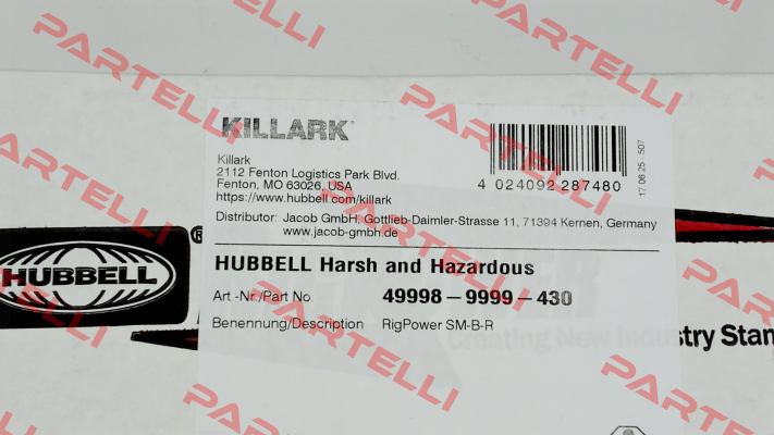 SM-B-R COLOR RED Hubbell