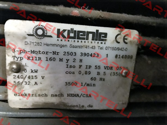 K11R 160 MY2H  oem  Küenle