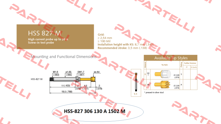 HSS-827 306 130 A 1502 M  Ingun