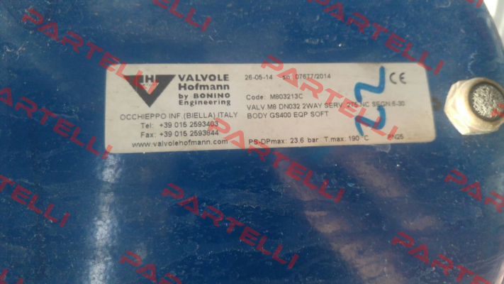 M803213C (S/N:07677/2014)  Valvole Hofmann