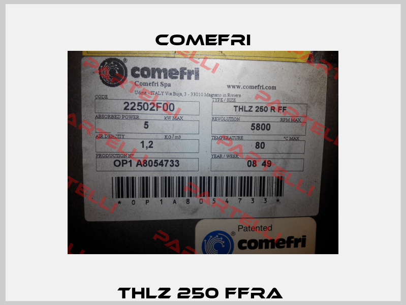 THLZ 250 FFRA  Comefri