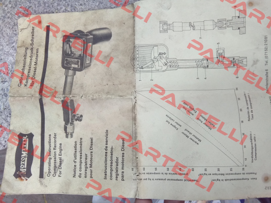 Compression Recorder 10-60 Bar  Motometer