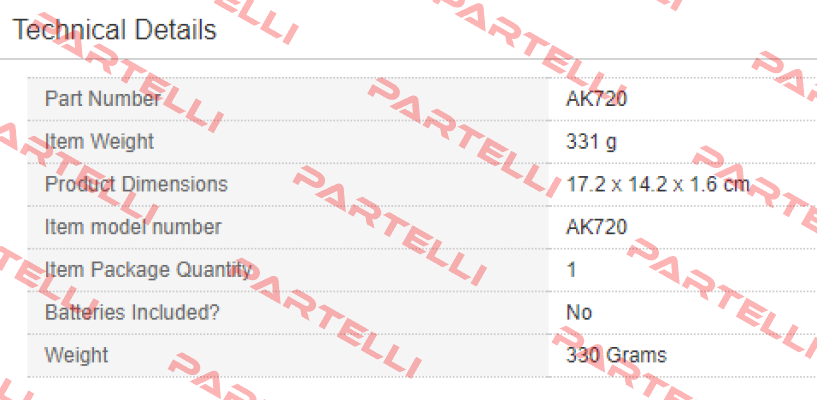 AK720  Sealey