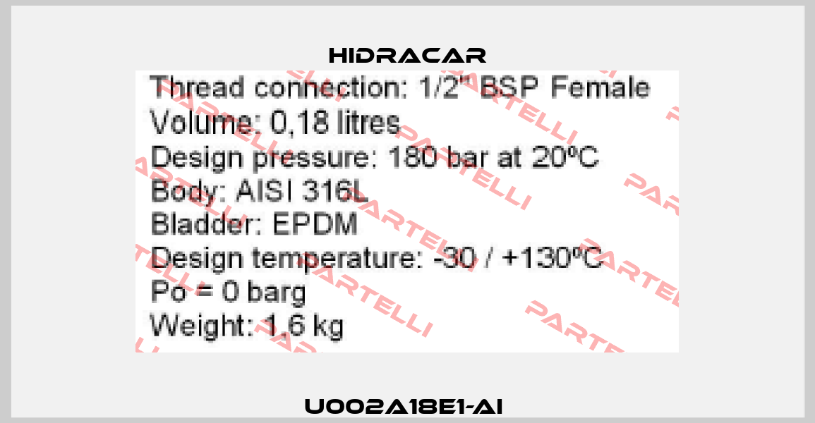 U002A18E1-AI  Hidracar