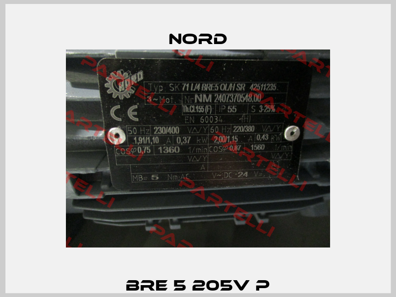 BRE 5 205V P Nord