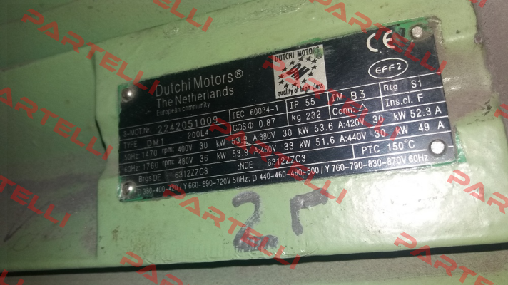 DM1 200L4 30kW 1470rpm obsolete, replaced by TCA200LA4E3U46 1001  Marathon (Regal)