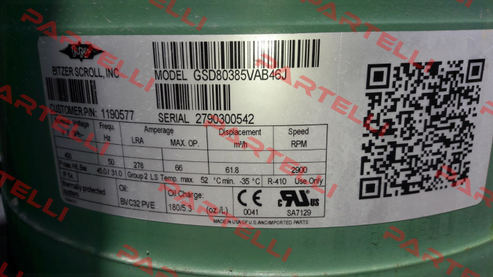  GSD 80385VAB46J  OEM  Bitzer