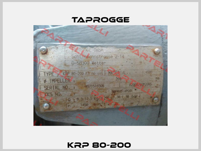 KRP 80-200  Taprogge