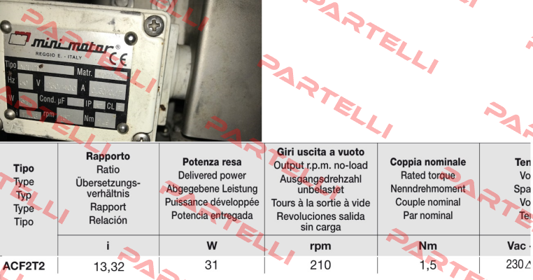 ACF2T2-B3 ohne Fuß-17,76 Minimotor