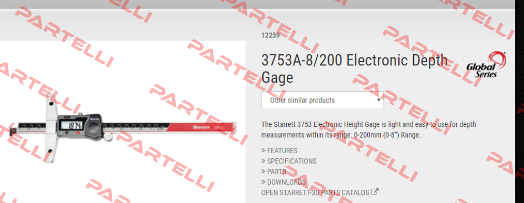 3753A-8/200 Starrett