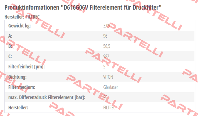 D616G06V  Filtrec