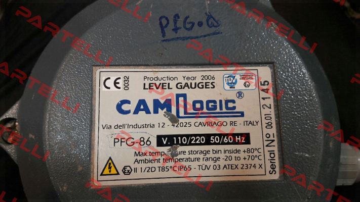 PFG-86 V.110/220 50/60Hz Camlogic