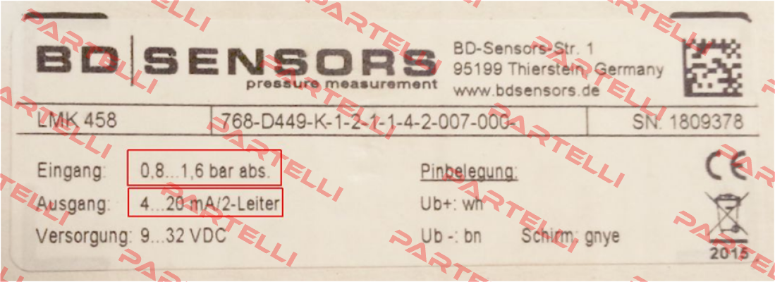 LMK 458  Bd Sensors