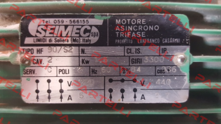 TIPO HF 90/S2  Seimec (Rossi)