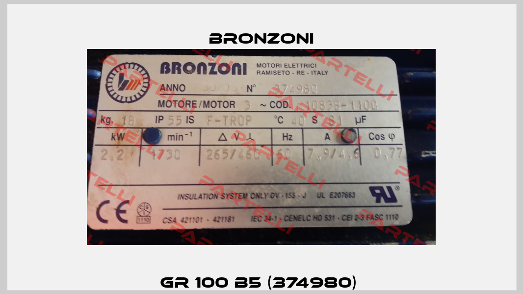 GR 100 B5 (374980)  Bronzoni