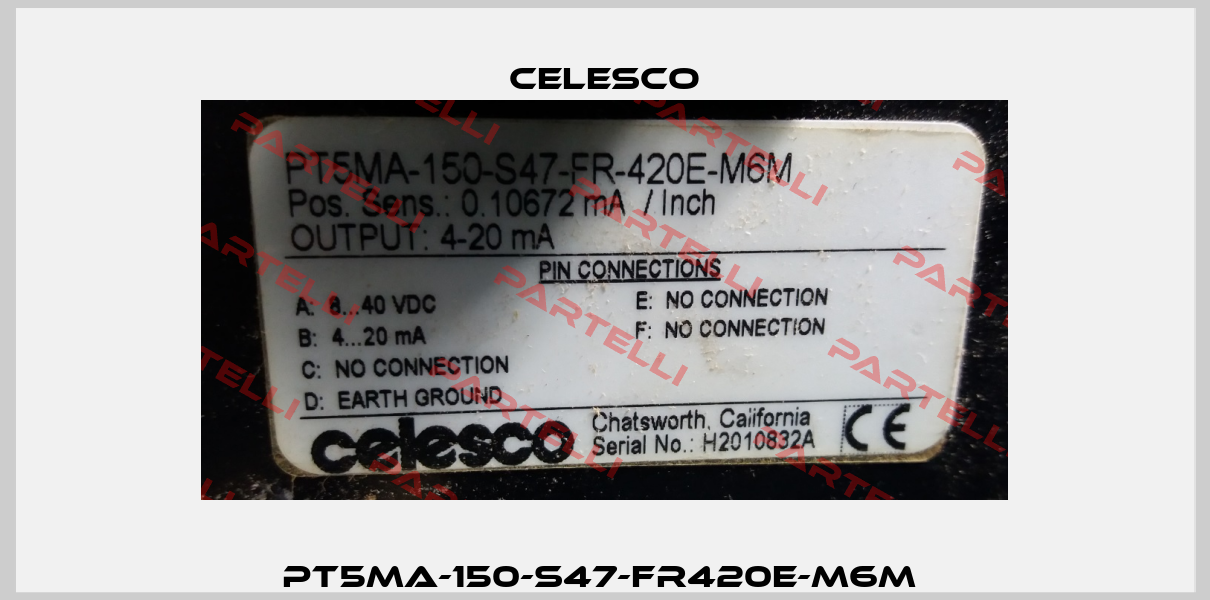 PT5MA-150-S47-FR420E-M6M  Celesco
