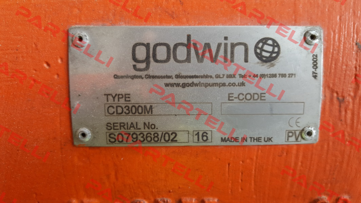CD300M 2-Blade Mark 2 Impeller Godwin Pumps