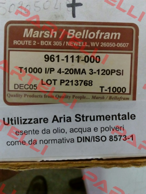 961-111-000 Bellofram