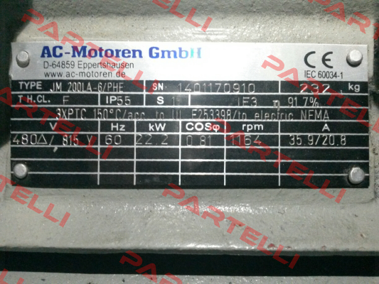 ACM 200 LA-6/PHE  AC Motoren