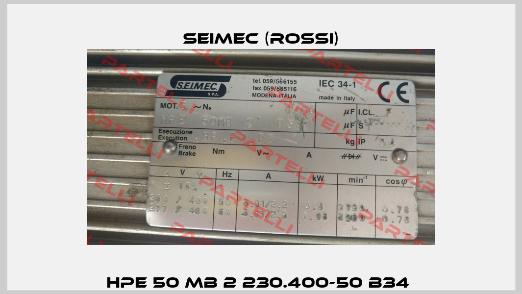 HPE 50 MB 2 230.400-50 B34  Seimec (Rossi)