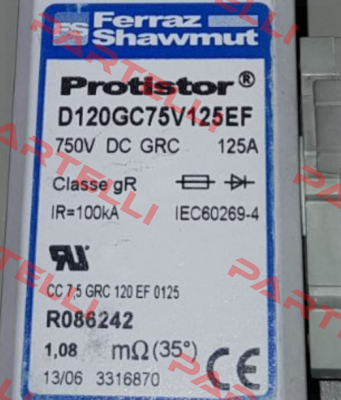 D120GC75V125EF  Mersen