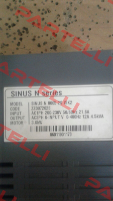 SINUS N 0005 2S XIK2 Santerno