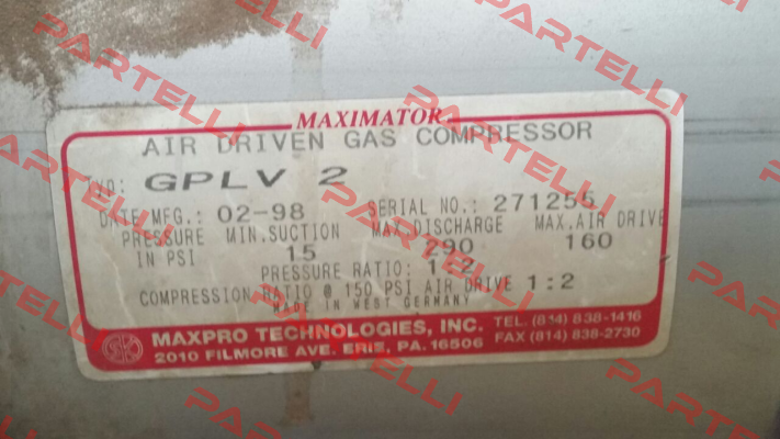3220.0327 Maximator