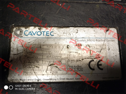 MC 3300 - OEM Cavotec