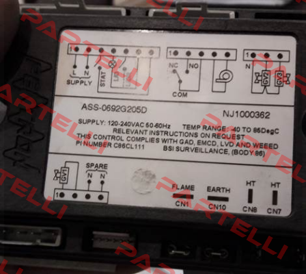 ASS-0692G205D   -obsolete and cannot be purchased or made  Pektron