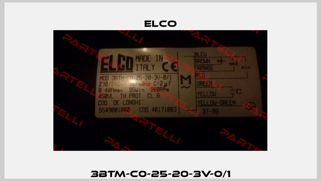 3BTM-C0-25-20-3V-0/1 Elco