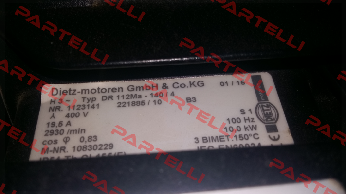 DR 112Ma-140/4 OEM for Rieter AG  Dietz-Motoren