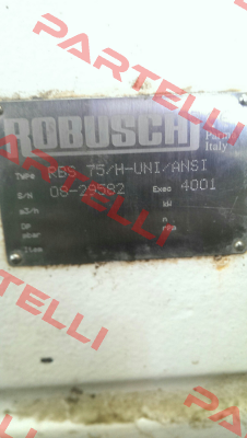 Overhaul Kit For RBS 75/H-UNI/ANSI  Robuschi